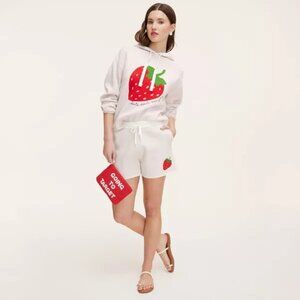 kate spade x Target Strawberry Hoodie & Shorts Set – Cream (Size M)